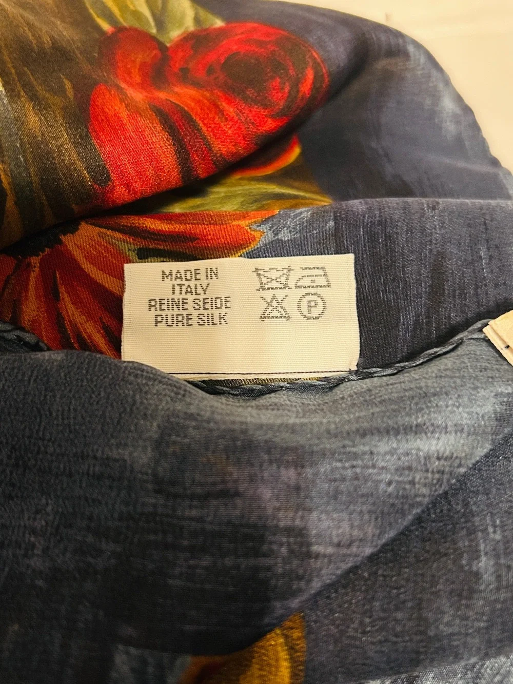 Vintage Silk Scarf Made in Italy